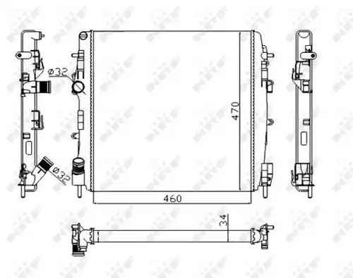 воден радиатор NRF 58317A