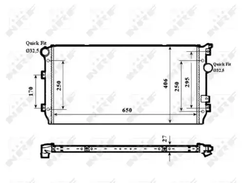 воден радиатор NRF 58339