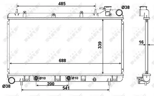 воден радиатор NRF 58372