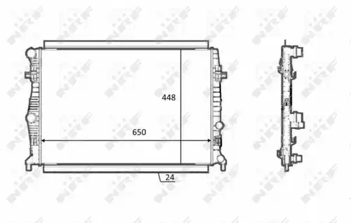 воден радиатор NRF 58398