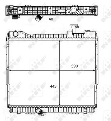 воден радиатор NRF 58484