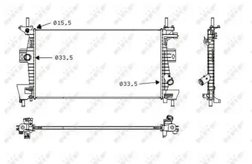 воден радиатор NRF 58487