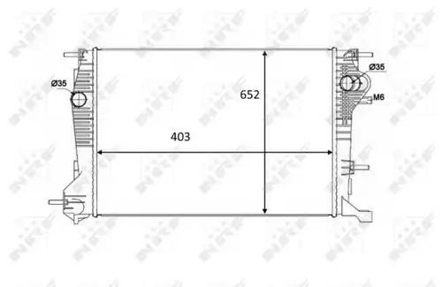 воден радиатор NRF 58488