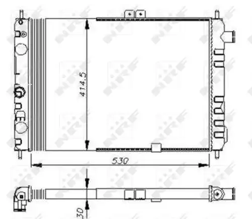 воден радиатор NRF 58670