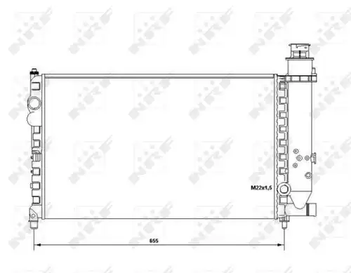 воден радиатор NRF 58683