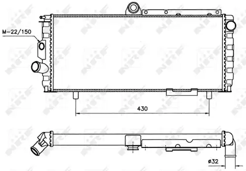 воден радиатор NRF 58701