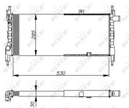 воден радиатор NRF 58711