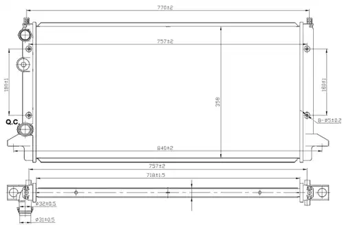 воден радиатор NRF 58950