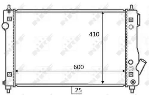 воден радиатор NRF 59054