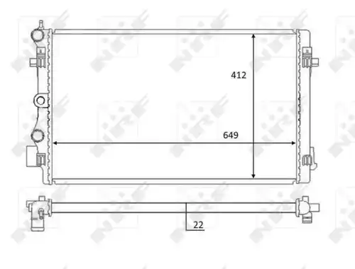 воден радиатор NRF 59056