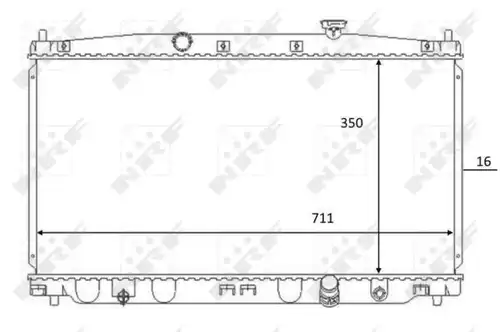 воден радиатор NRF 59066