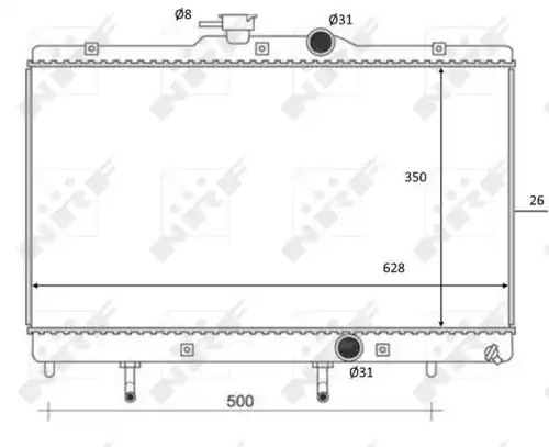 воден радиатор NRF 59078