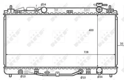 воден радиатор NRF 59079