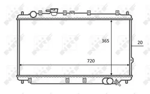 воден радиатор NRF 59082