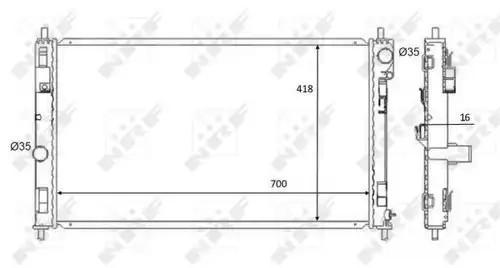 воден радиатор NRF 59089