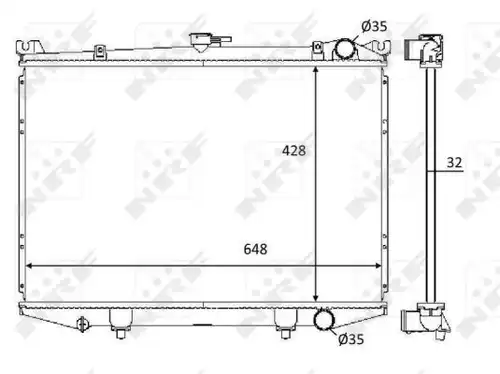 воден радиатор NRF 59114