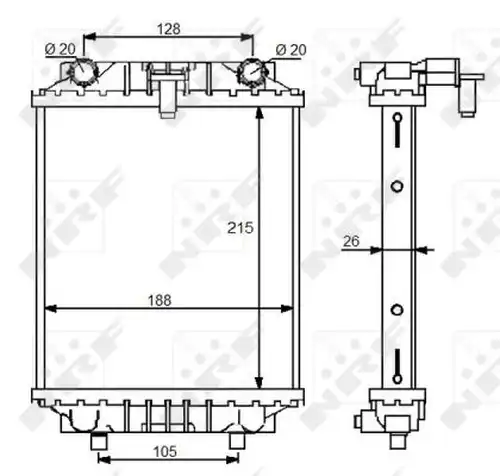 воден радиатор NRF 59125