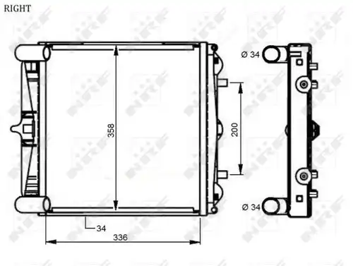 воден радиатор NRF 59131