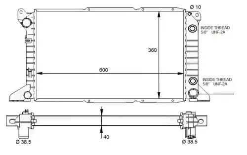 воден радиатор NRF 59132