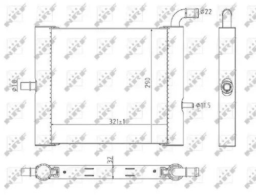 воден радиатор NRF 59176