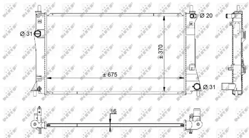 воден радиатор NRF 59205