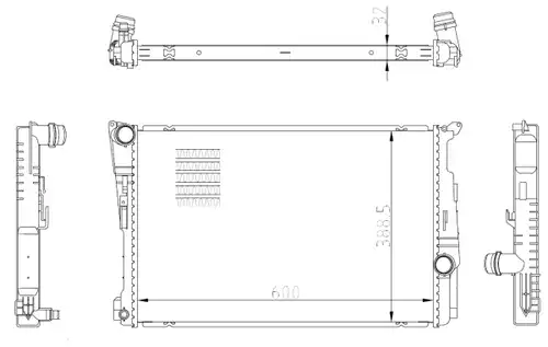 воден радиатор NRF 59228