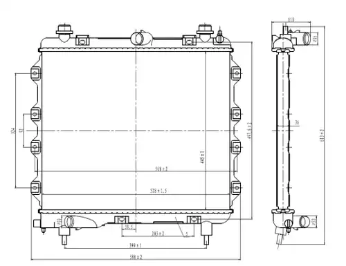 воден радиатор NRF 59259