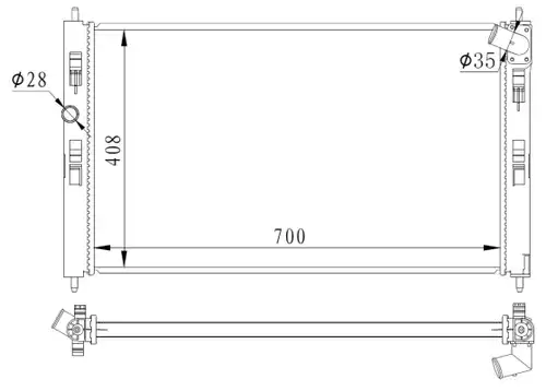 воден радиатор NRF 59260