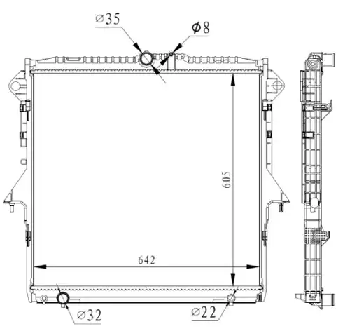 воден радиатор NRF 59261