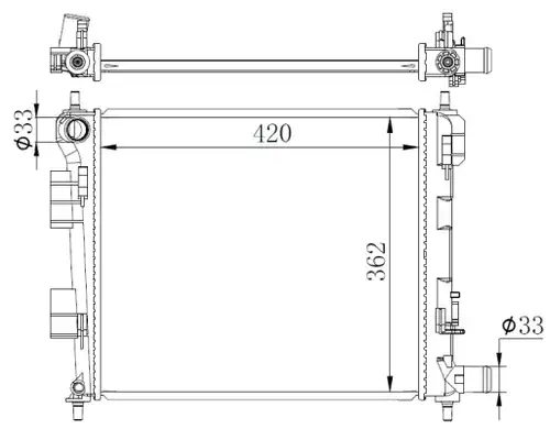 воден радиатор NRF 59262