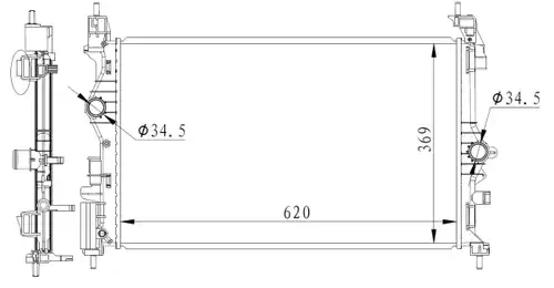 воден радиатор NRF 59272