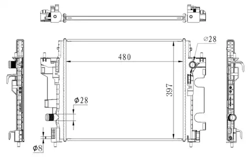 воден радиатор NRF 59274