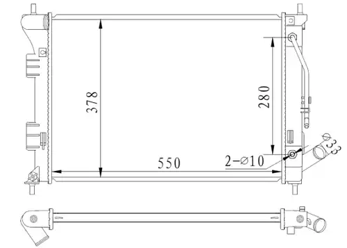 воден радиатор NRF 59292