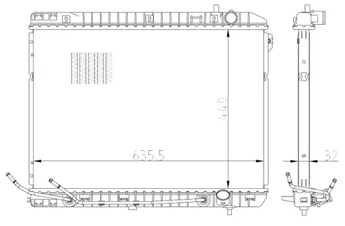 воден радиатор NRF 59297