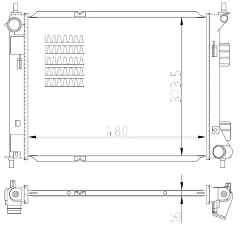 воден радиатор NRF 59315