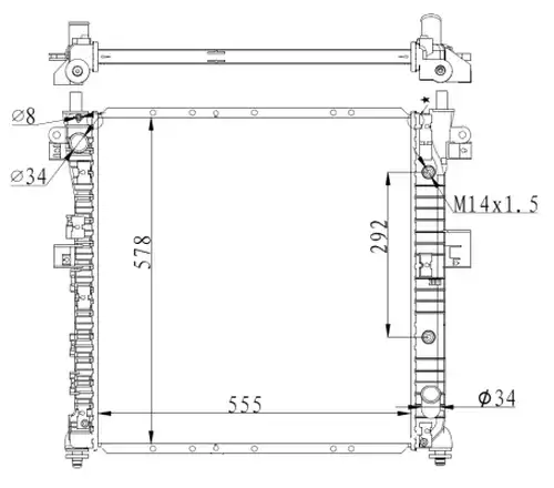 воден радиатор NRF 59342