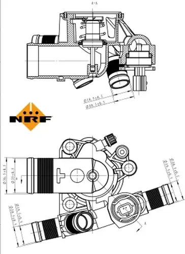 термостат, охладителна течност NRF 725045