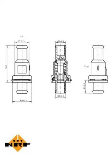 термостат, охладителна течност NRF 725175