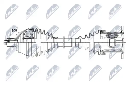 полуоска NTY NPW-AU-034