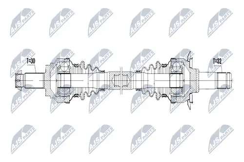 полуоска NTY NPW-BM-041