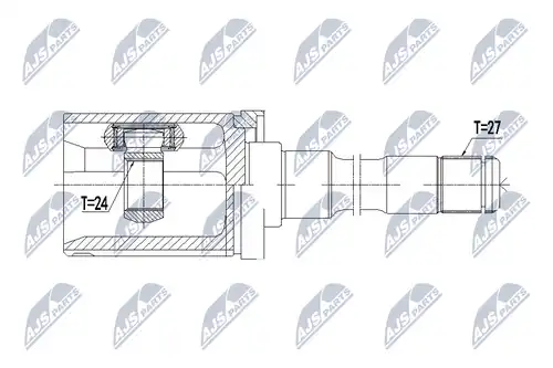 каре комплект, полуоска NTY NPW-BM-058