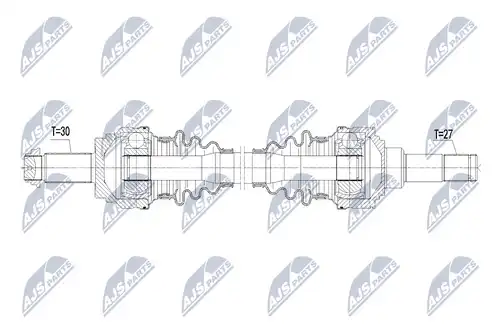 полуоска NTY NPW-BM-075