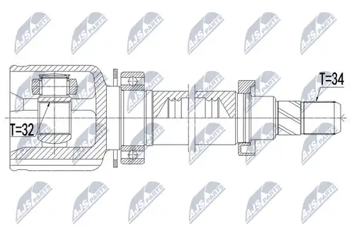 каре комплект, полуоска NTY NPW-BM-084