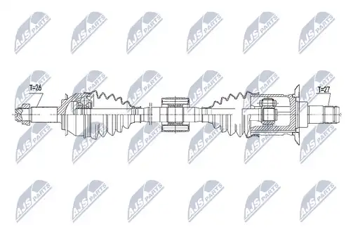 полуоска NTY NPW-BM-105