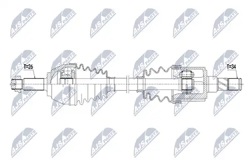 полуоска NTY NPW-BM-125