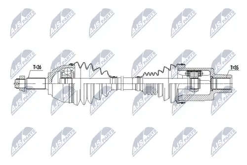 полуоска NTY NPW-BM-135