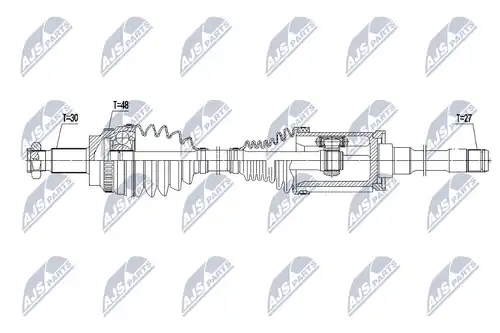 полуоска NTY NPW-BM-145