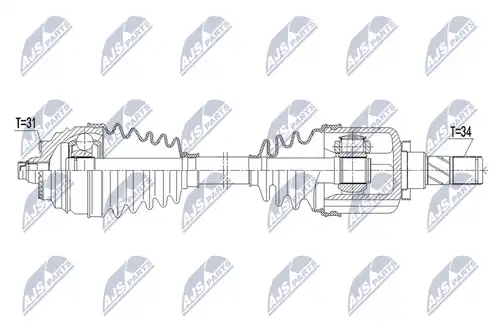 полуоска NTY NPW-BM-164