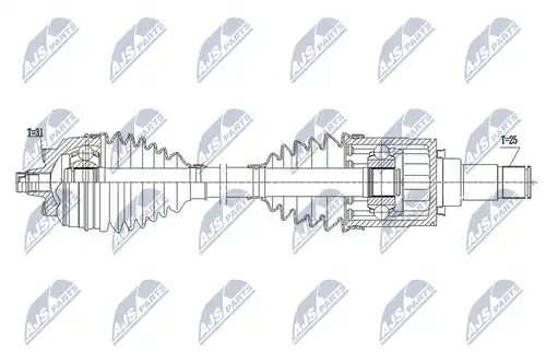 полуоска NTY NPW-BM-168