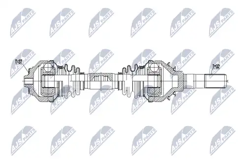 полуоска NTY NPW-BM-176